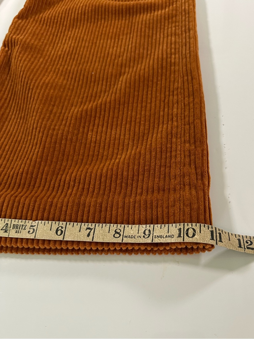 Levi’s Ribcage Wide Leg Corduroy Crop Pants Burnt Orange High Rise 27 - Picture 11 of 12